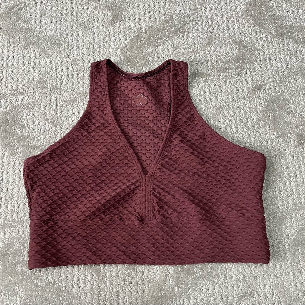 EUC Womens BBB Booty by Brabants Croco Skin Curvy Top in Mahogany OS